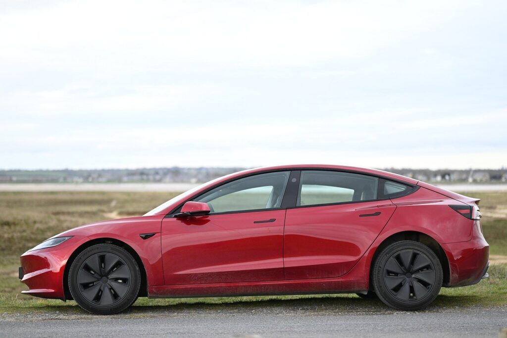 Image of a Tesla Model 3 EV car, the subject of a recent autonomous vehicle claim causing wrongful death.