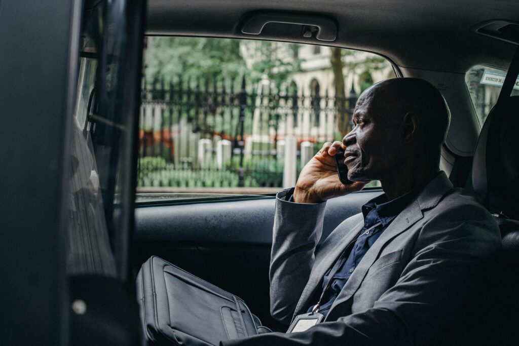 Image of a passenger in a vehicle to illustrate a passenger in a car accident